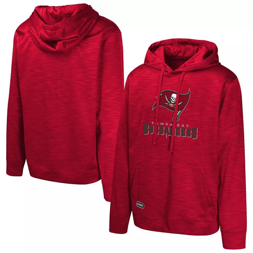 Men's Red Tampa Bay Buccaneers Streak Fleece Pullover Hoodie, Size: XL Product Image
