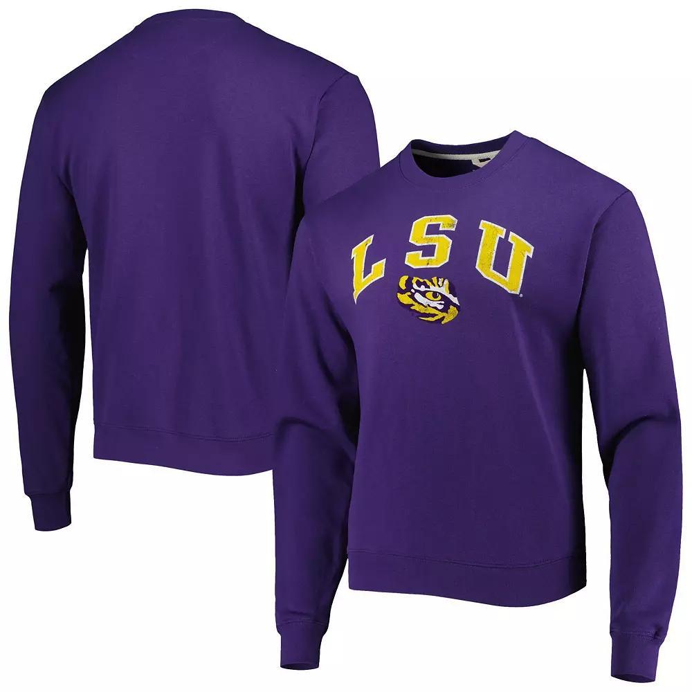Men's League Collegiate Wear Purple LSU Tigers 1965 Arch Essential Lightweight Pullover Sweatshirt, Size: 2XL Product Image