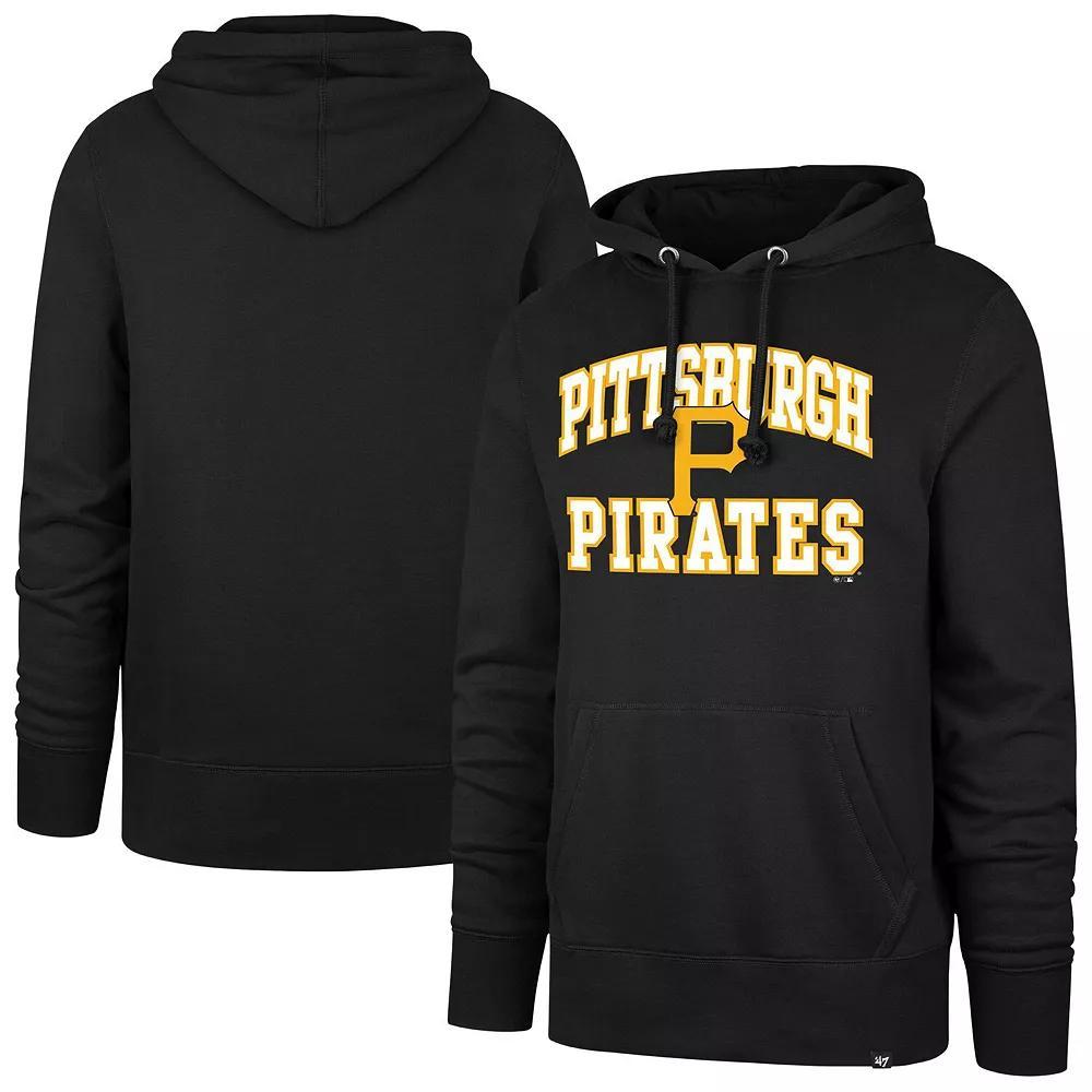 Men's '47  Black Colorado Rockies Velocity Headline Pullover Hoodie, Size: 2XL Product Image
