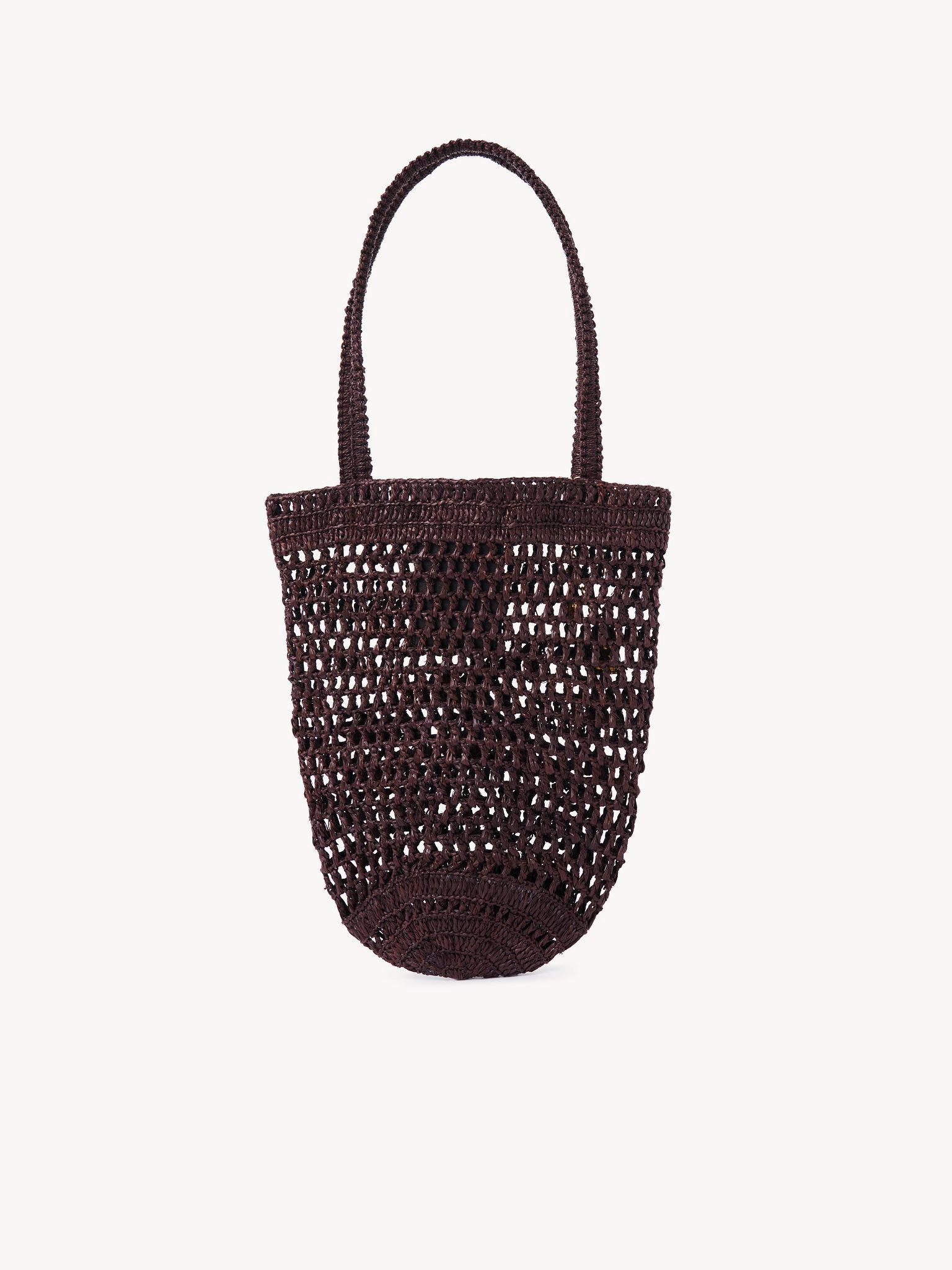 Small Summer Banana tote bag in raffia Product Image