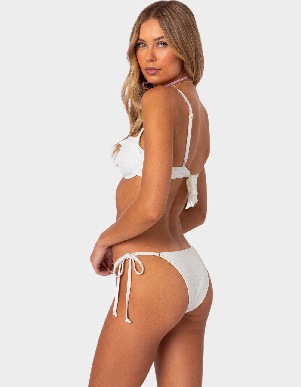 EDIKTED Eyelet Cupped Bikini Top Product Image