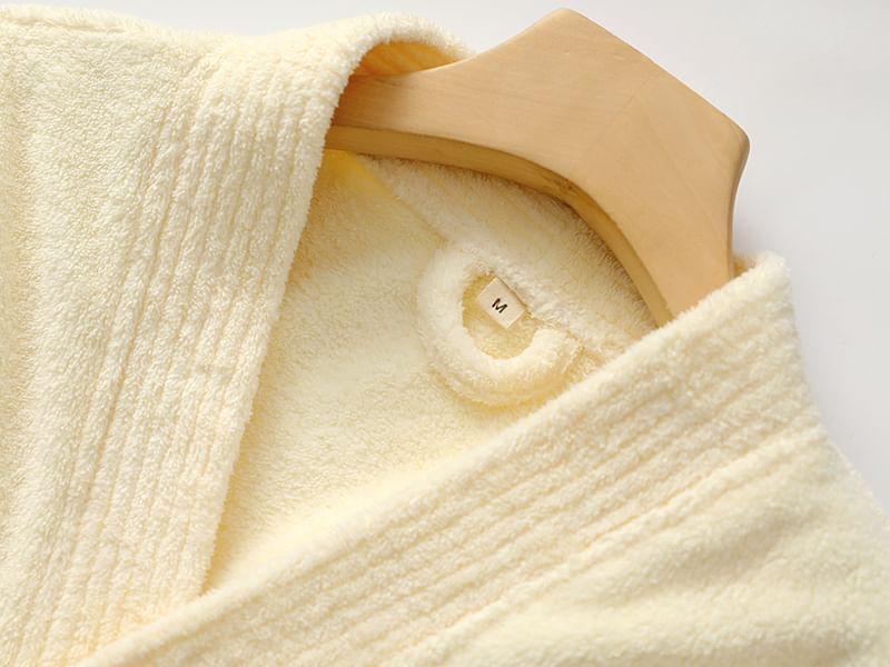 Couple Matching Plain Tie Front Robe (Various Designs) Product Image