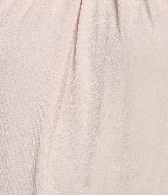 Calvin Klein Solid Knit Pleated Crew Neck Sleeveless Cami Top Product Image