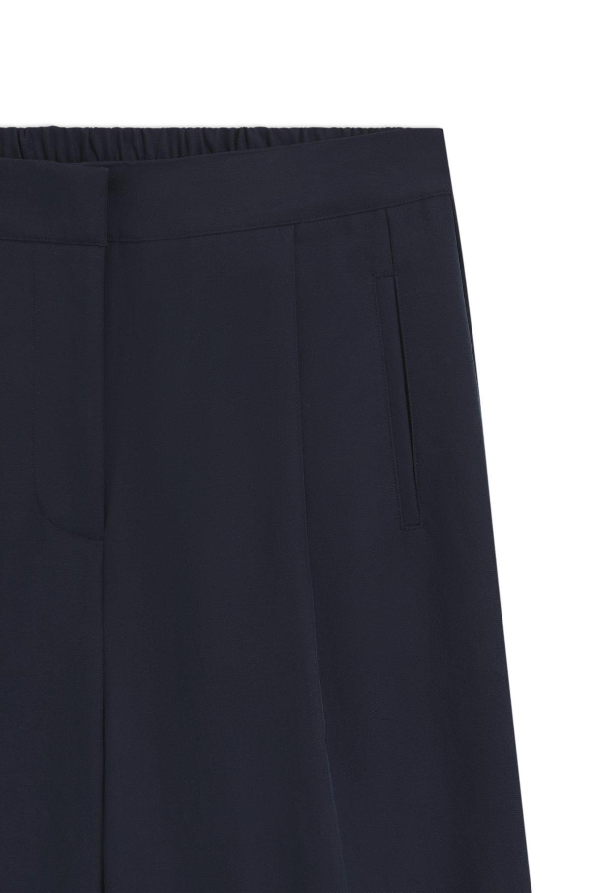 BOSS - Formal trousers with pleat details - Dark Blue Product Image