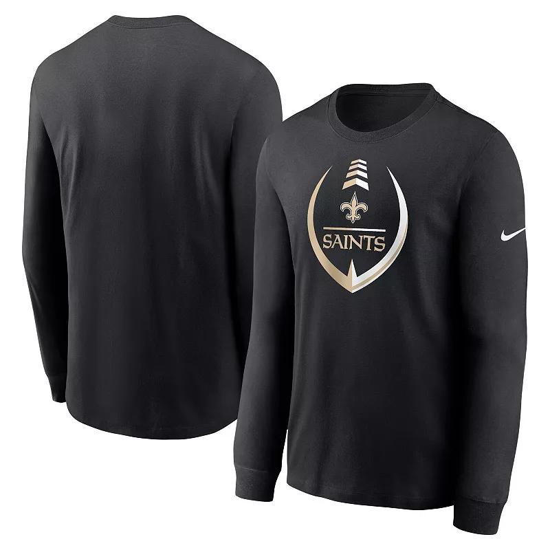 Men's Nike Black Las Vegas Raiders Icon Legend Long Sleeve Performance T-Shirt, Size: Small, Lvr Black Product Image