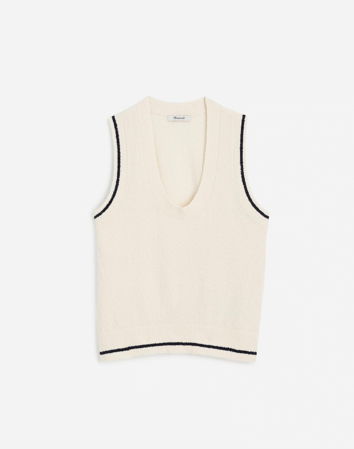 Bouclé-Knit Sweater Tank Product Image