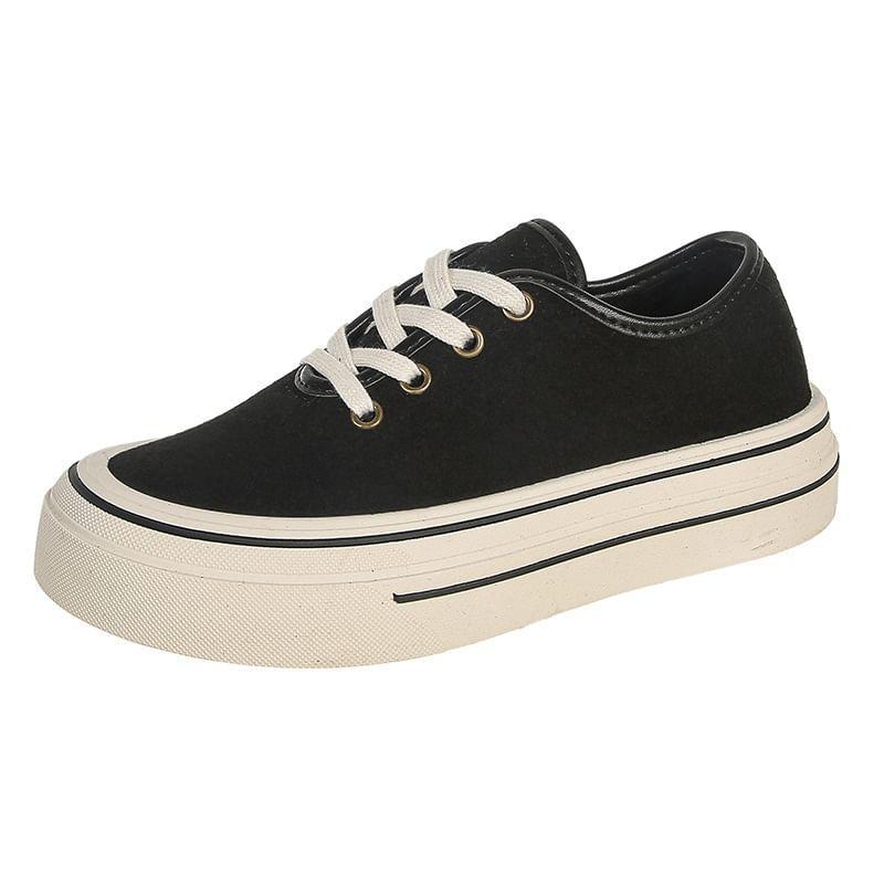 Platform Lace-Up Sneakers Product Image