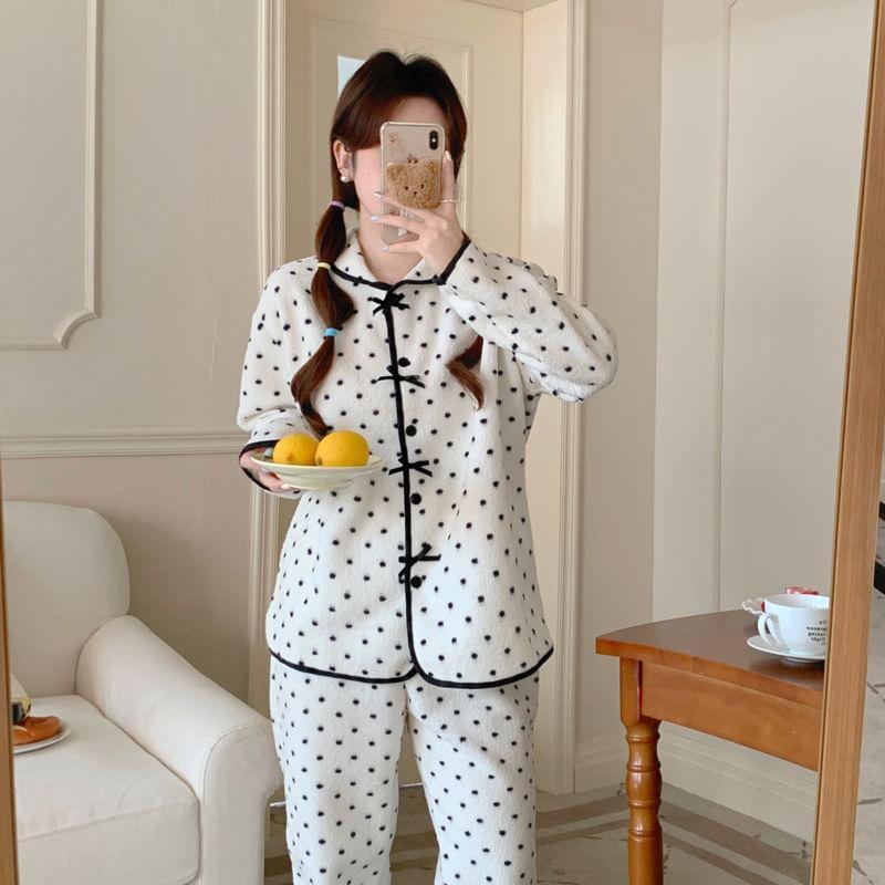 Dotted Pajama Set Product Image