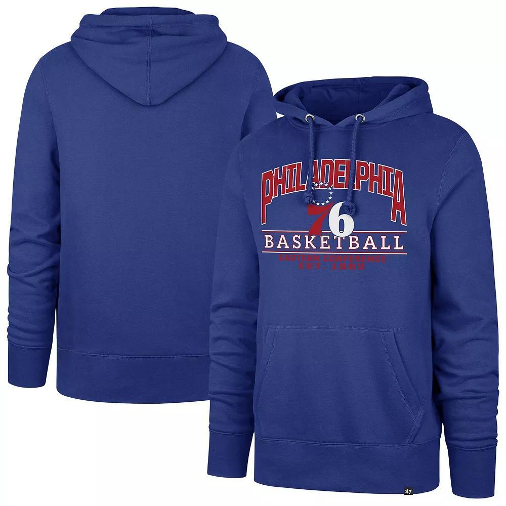 Unisex 47 Royal Philadelphia 76ers Good Call Headline Pullover Hoodie, Mens Product Image