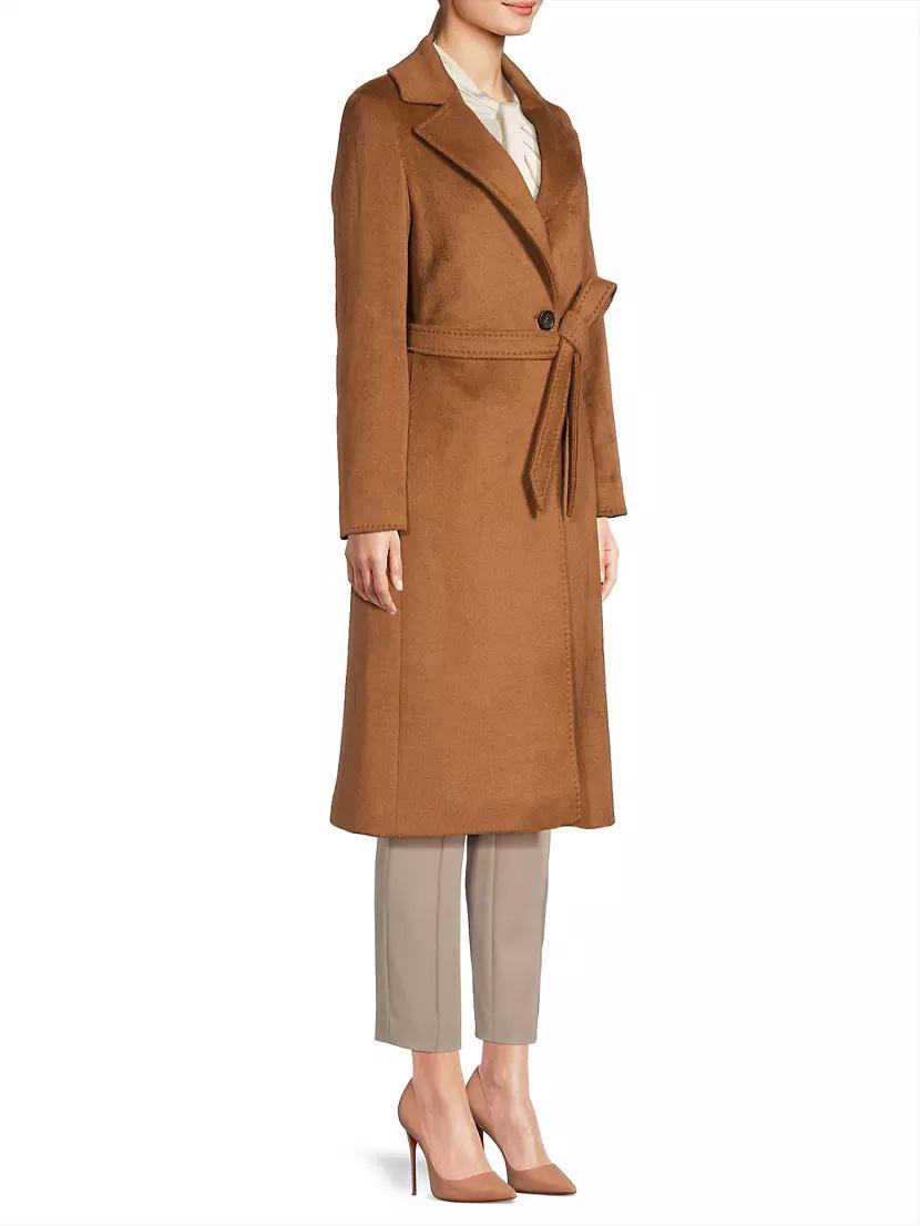 Wool-Blend Wrap Coat Product Image