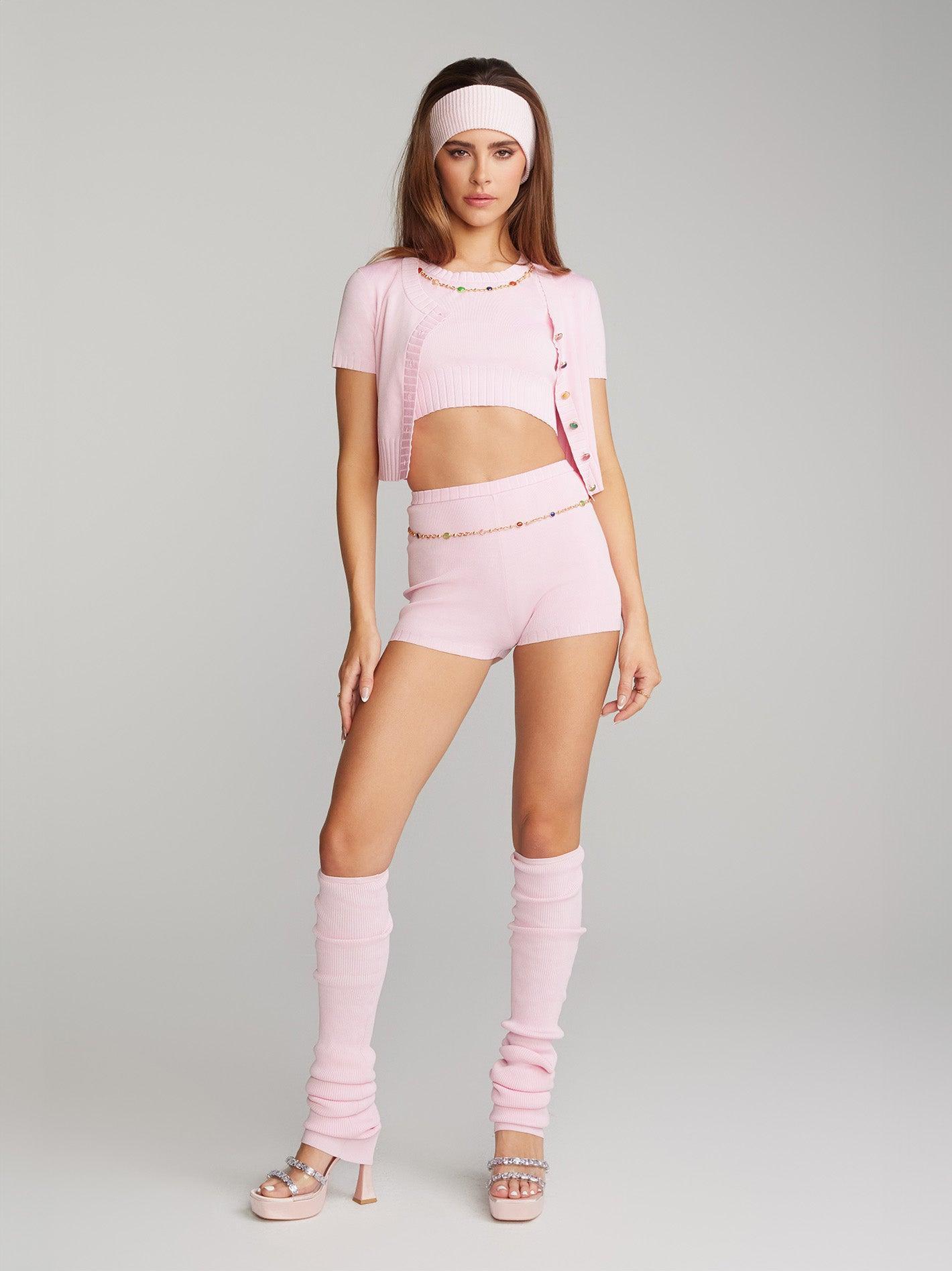 Kennedy Knit Shorts (White) Product Image