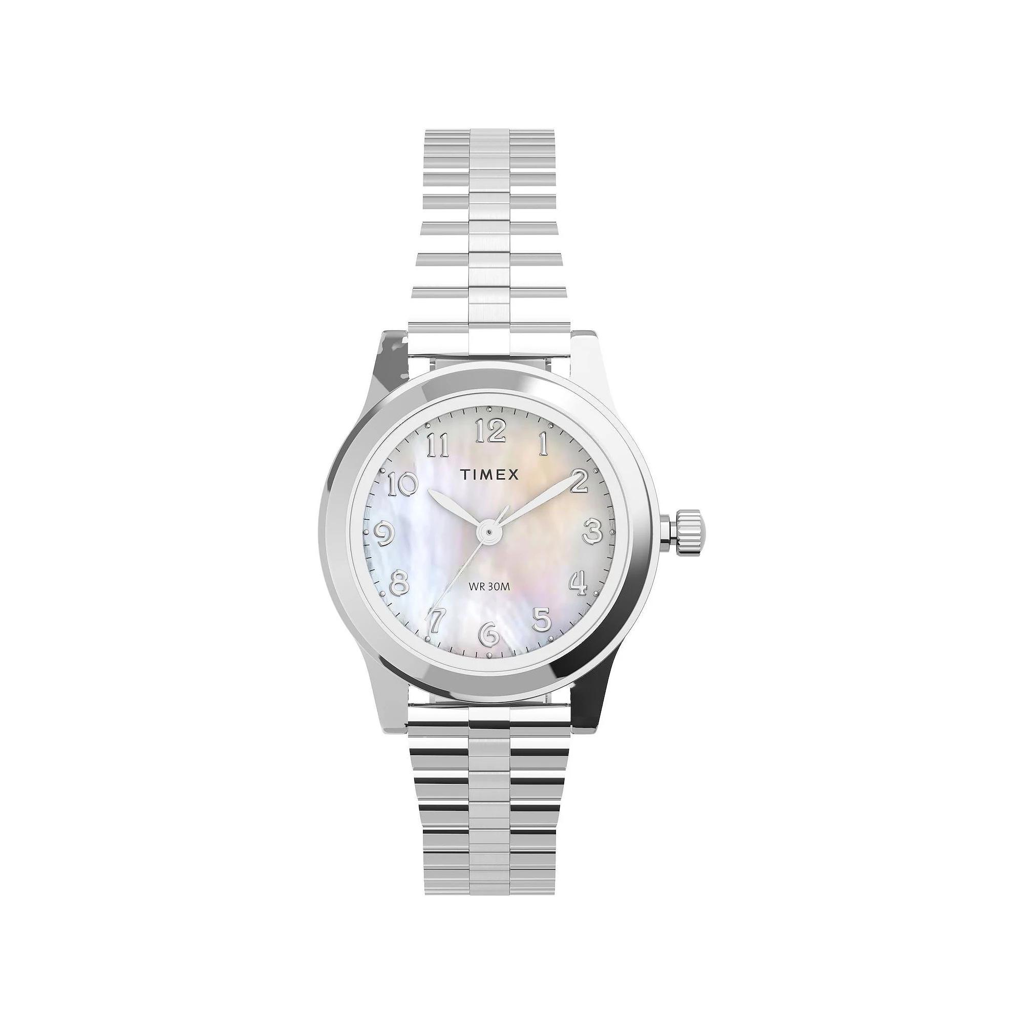 Women's Timex Indiglo Expansion Band Watch Mother of Pearl T2M826JT Product Image