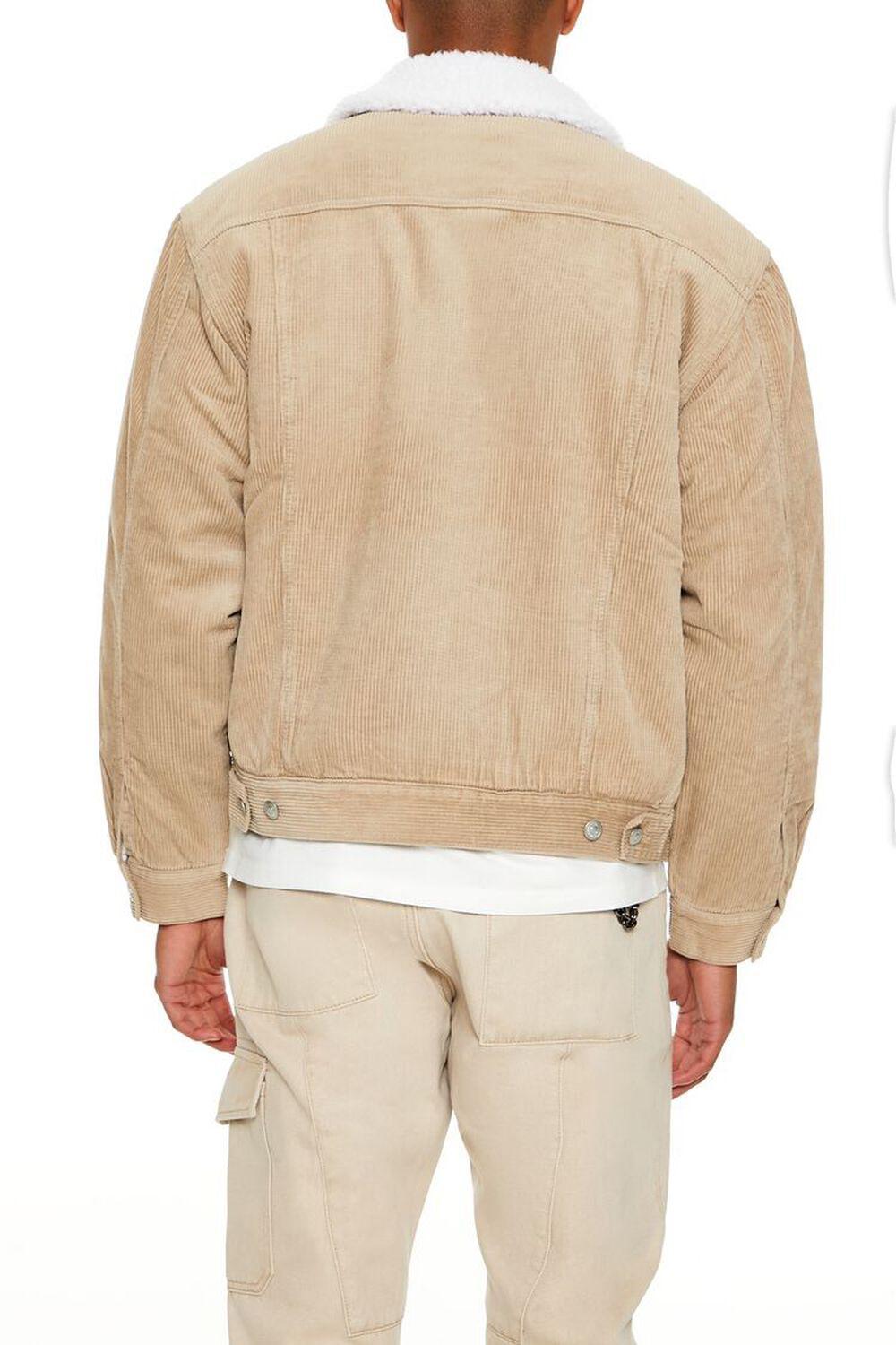Faux Shearling-Trim Trucker Jacket | Forever 21 Product Image