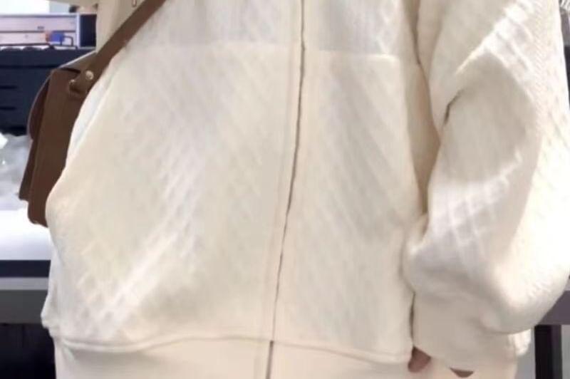 Plain Oversized Zip-Up Hoodie Product Image