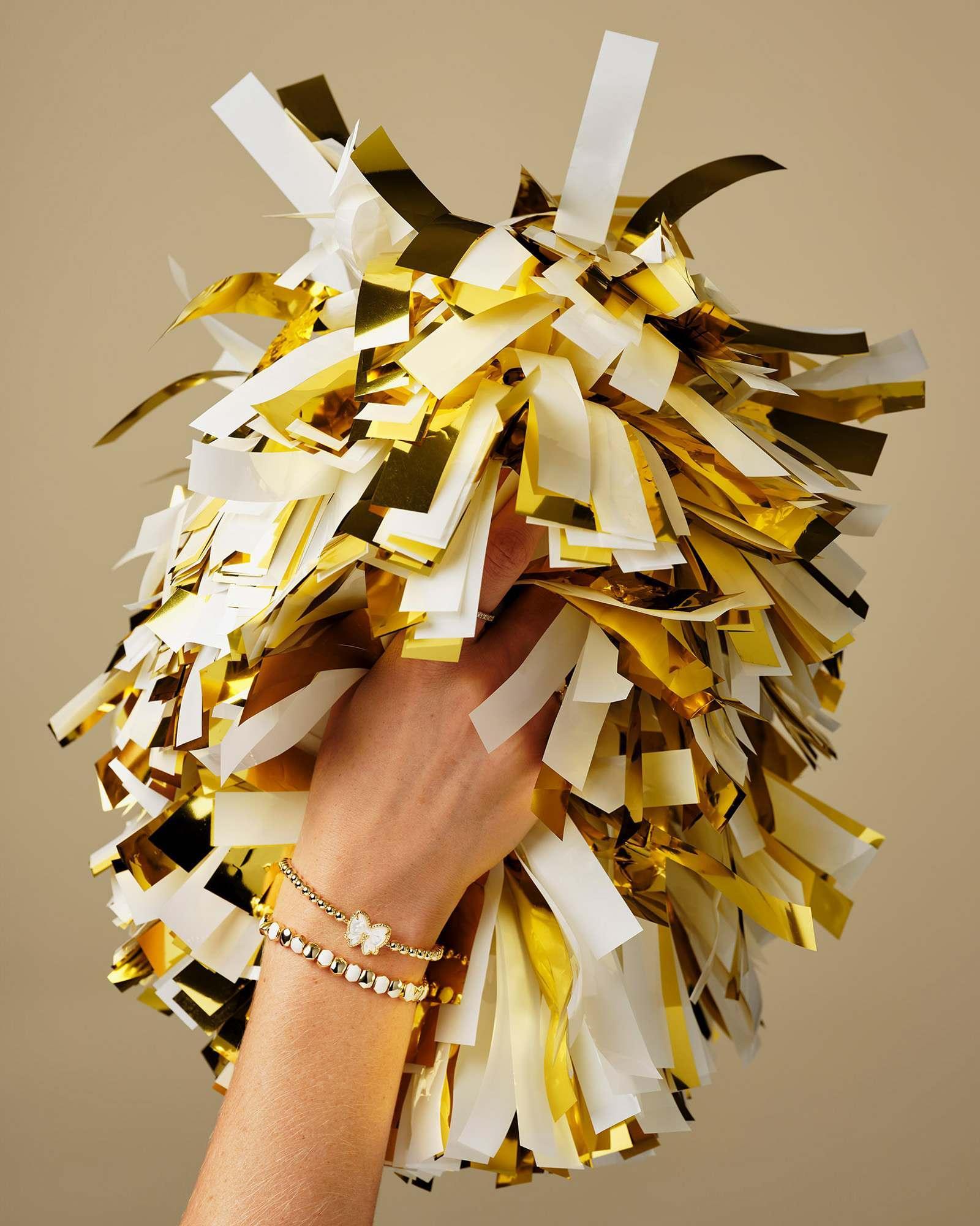 Daphne Enamel Gold Stretch Bracelet Product Image