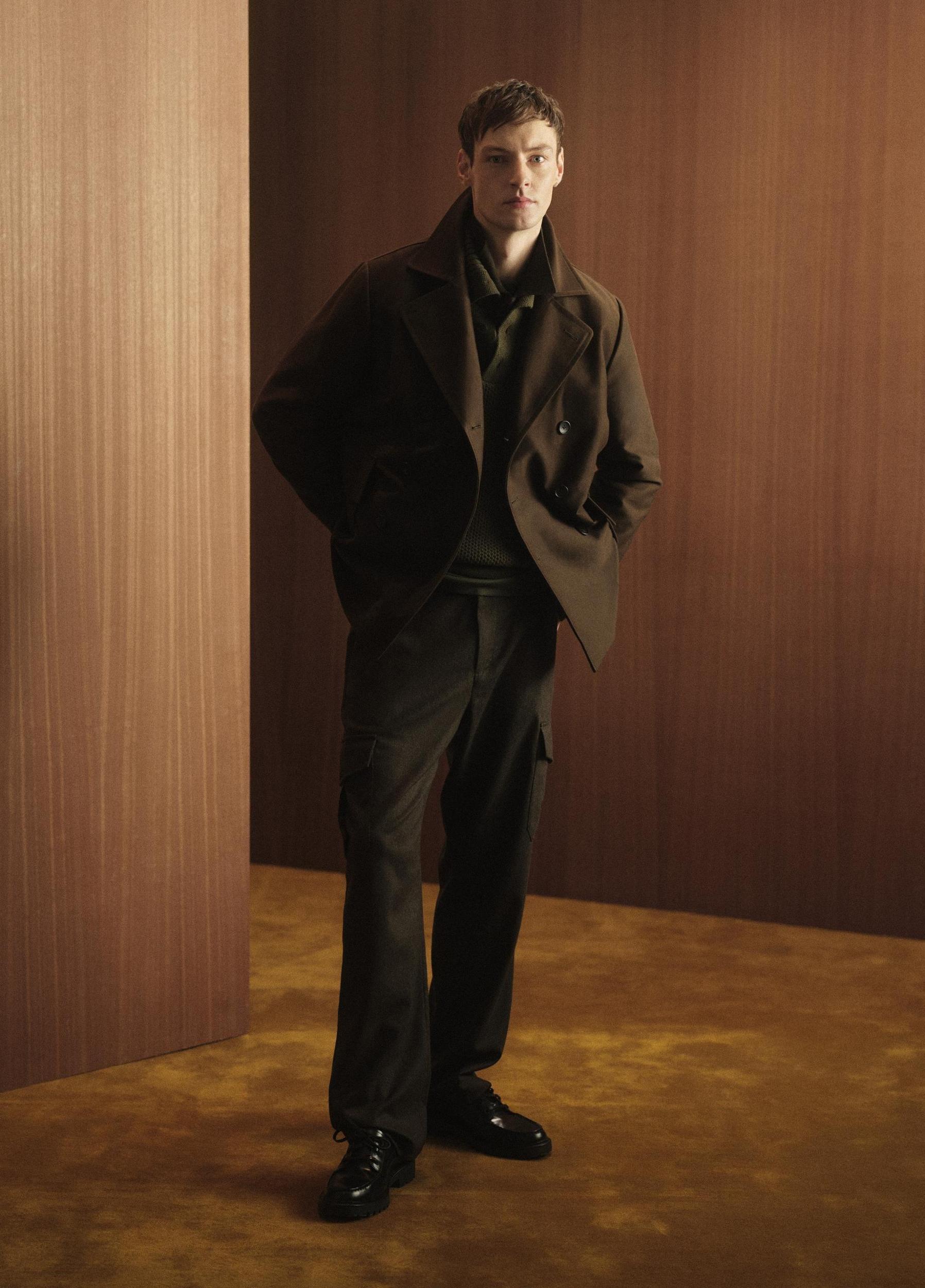 Louie Relaxed Wool Flannel Cargo Pant Product Image