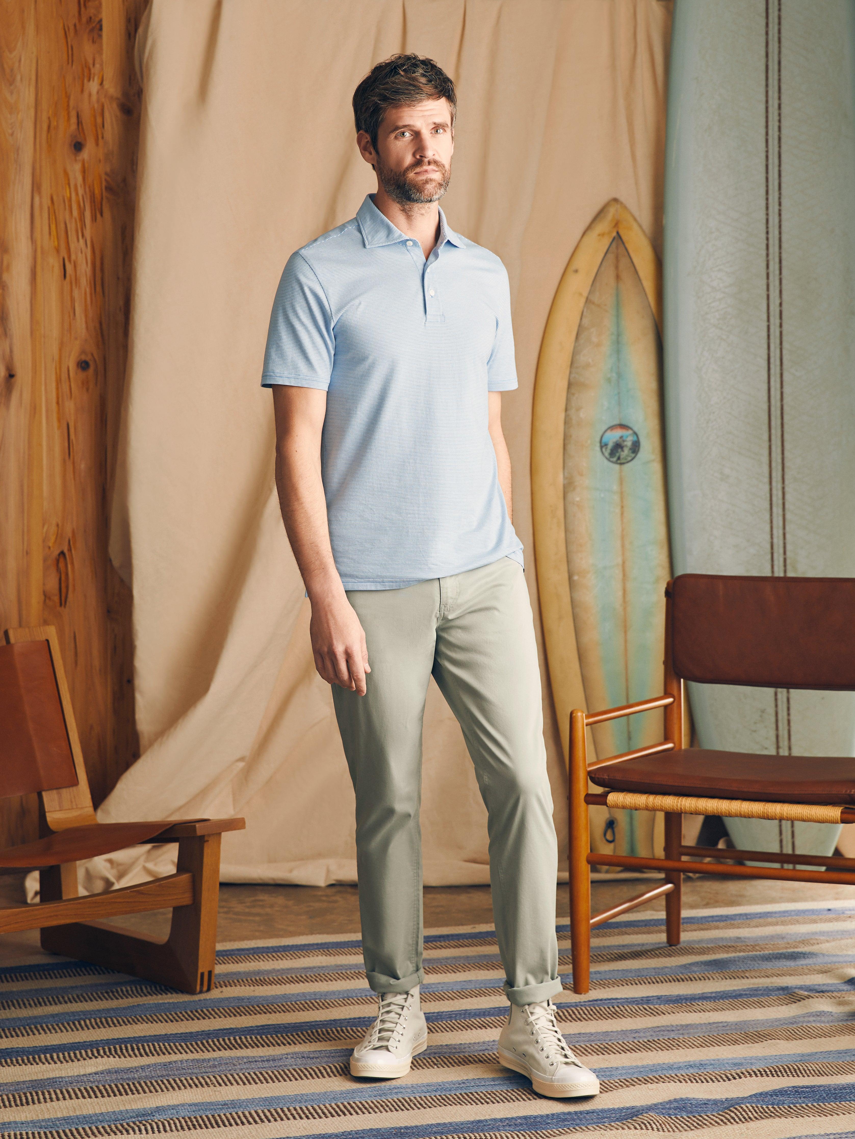 Movement™ Short-Sleeve Pique Polo Shirt (Tall) - Clean Lake Feeder Male Product Image