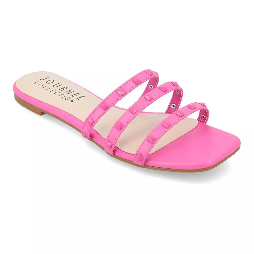 Journee Camarie Women's Embellished Strappy Sandal, Size: 8.5, Beige Product Image