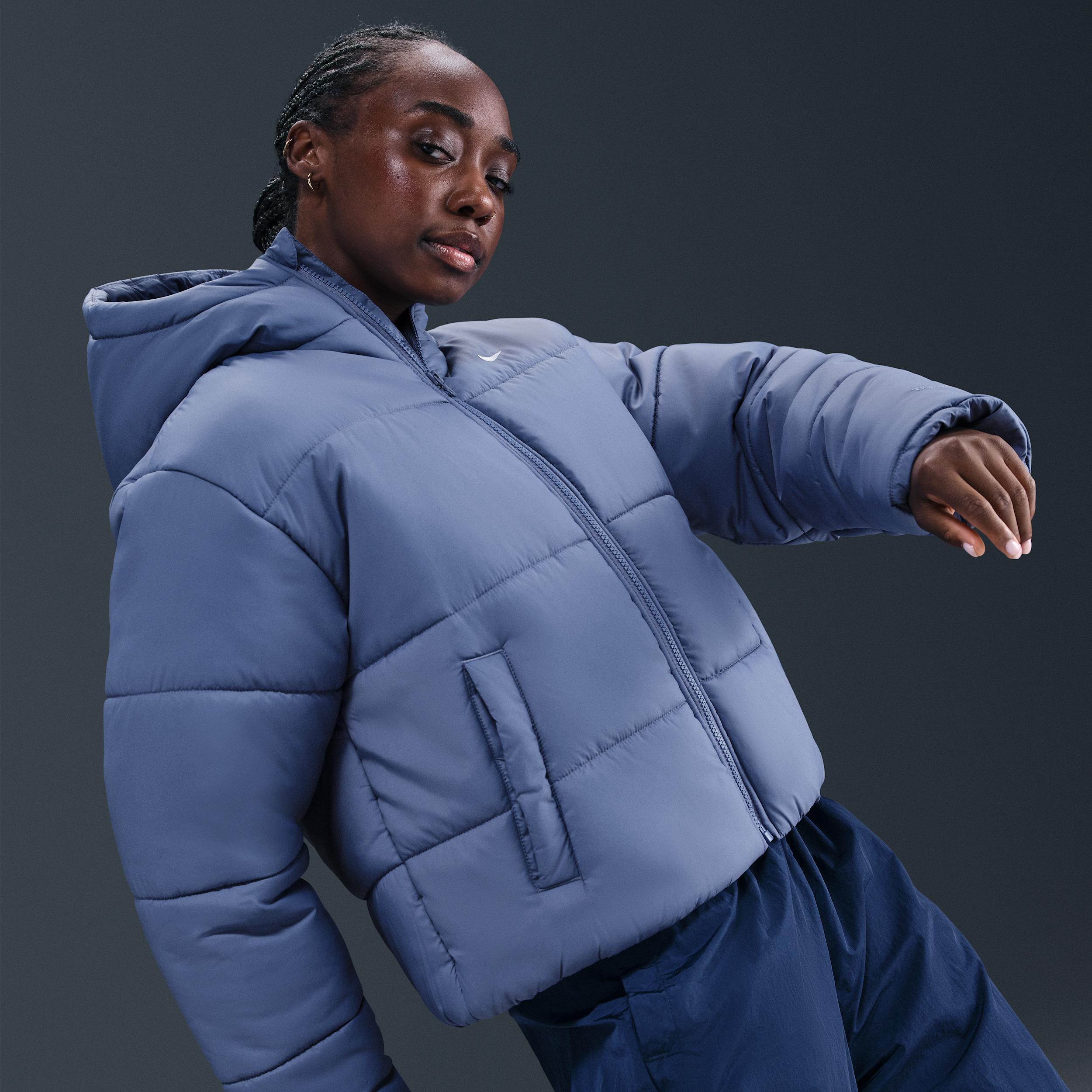 Women's Nike Sportswear Classic Puffer Therma-FIT Loose Hooded Jacket Product Image