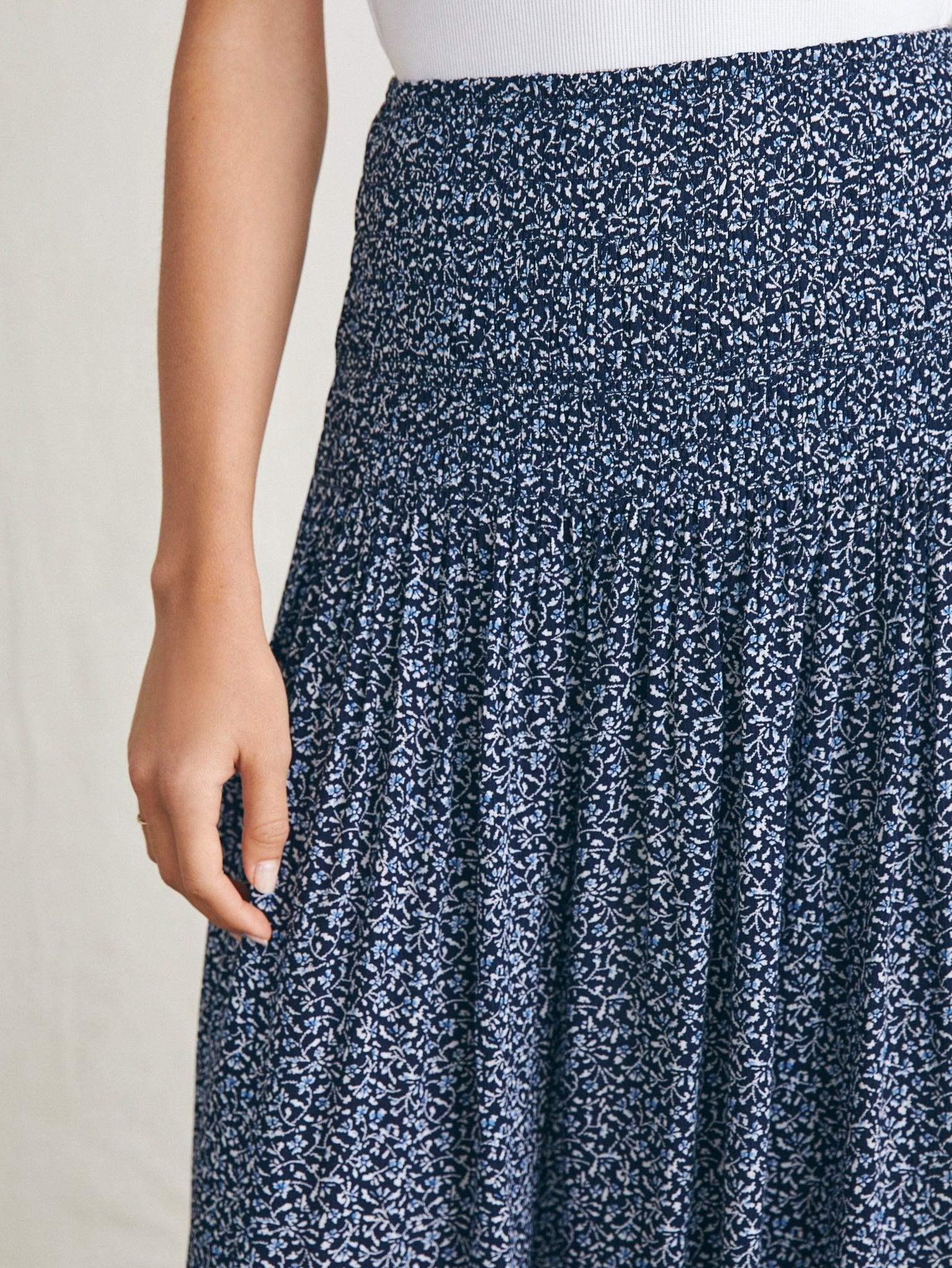 Alisee Skirt - Navy Riverton Ditsy Female Product Image