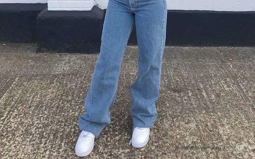 High Waist Wide Leg Jeans Product Image