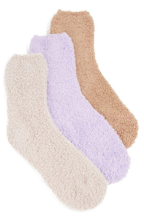Stems 3 Pack Cozy Ankle Socks Ivory/Blush/Dusty One Size Product Image