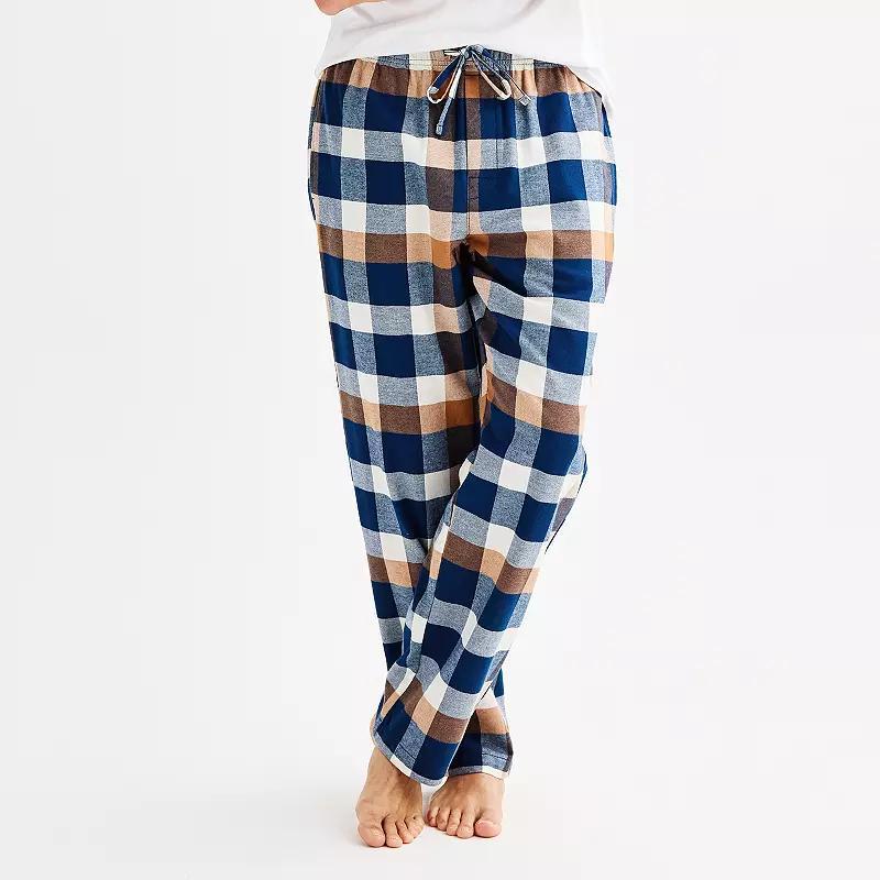 Mens Sonoma Goods For Life Flannel Drawstring Pajama Pants Product Image