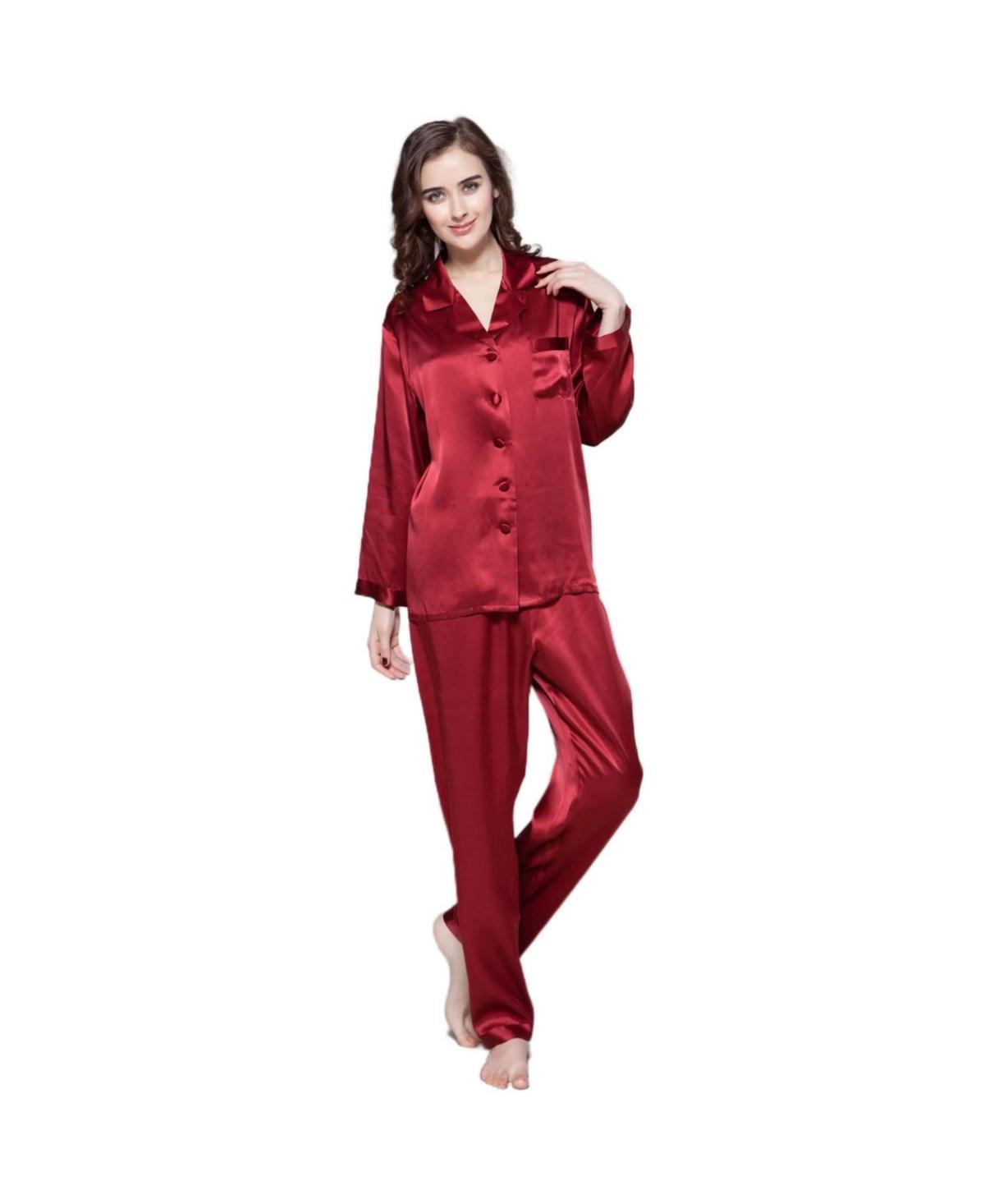 Lilysilk Womens 22 Momme Full Length Silk Pajamas Set Product Image