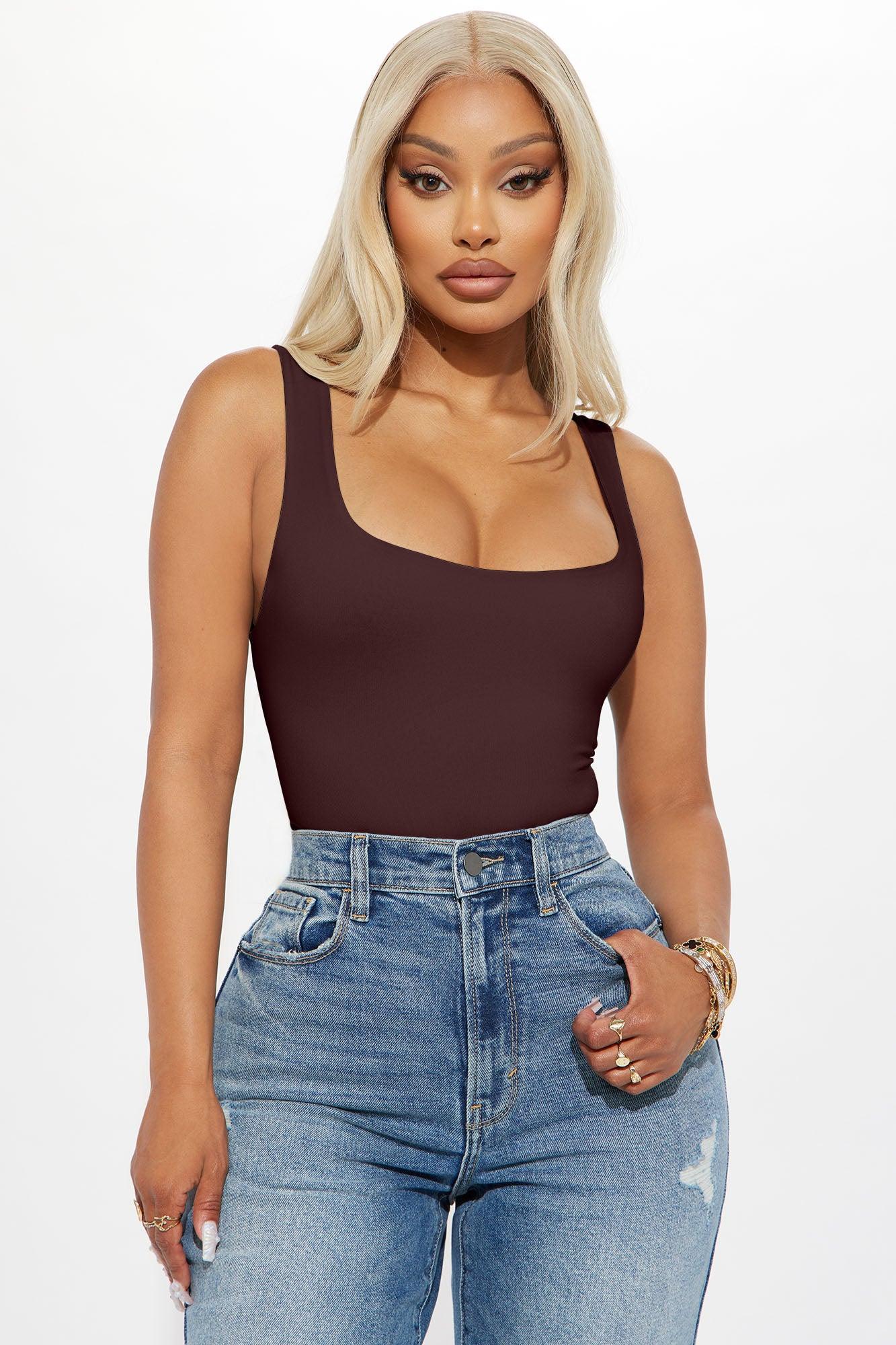 Thalia Tank Top - Chocolate Product Image