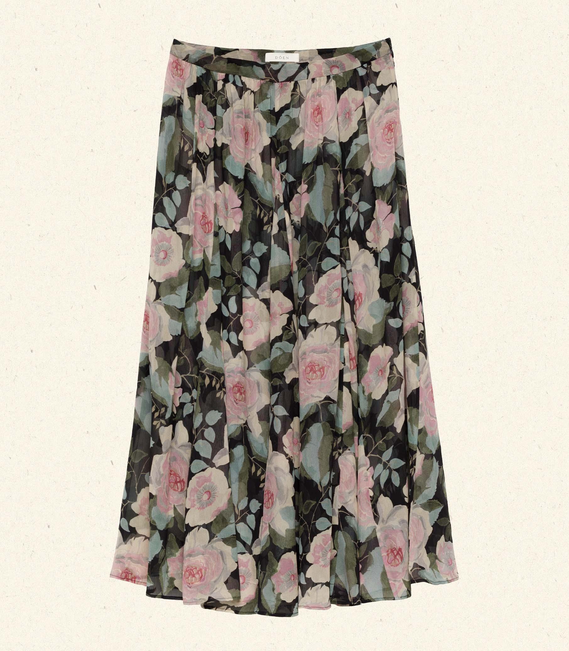 MEADOW SKIRT -- ROSE GARDEN FLORAL Product Image