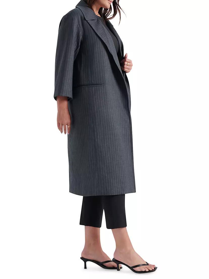 Womens Charlie Pinstripe Coat Product Image