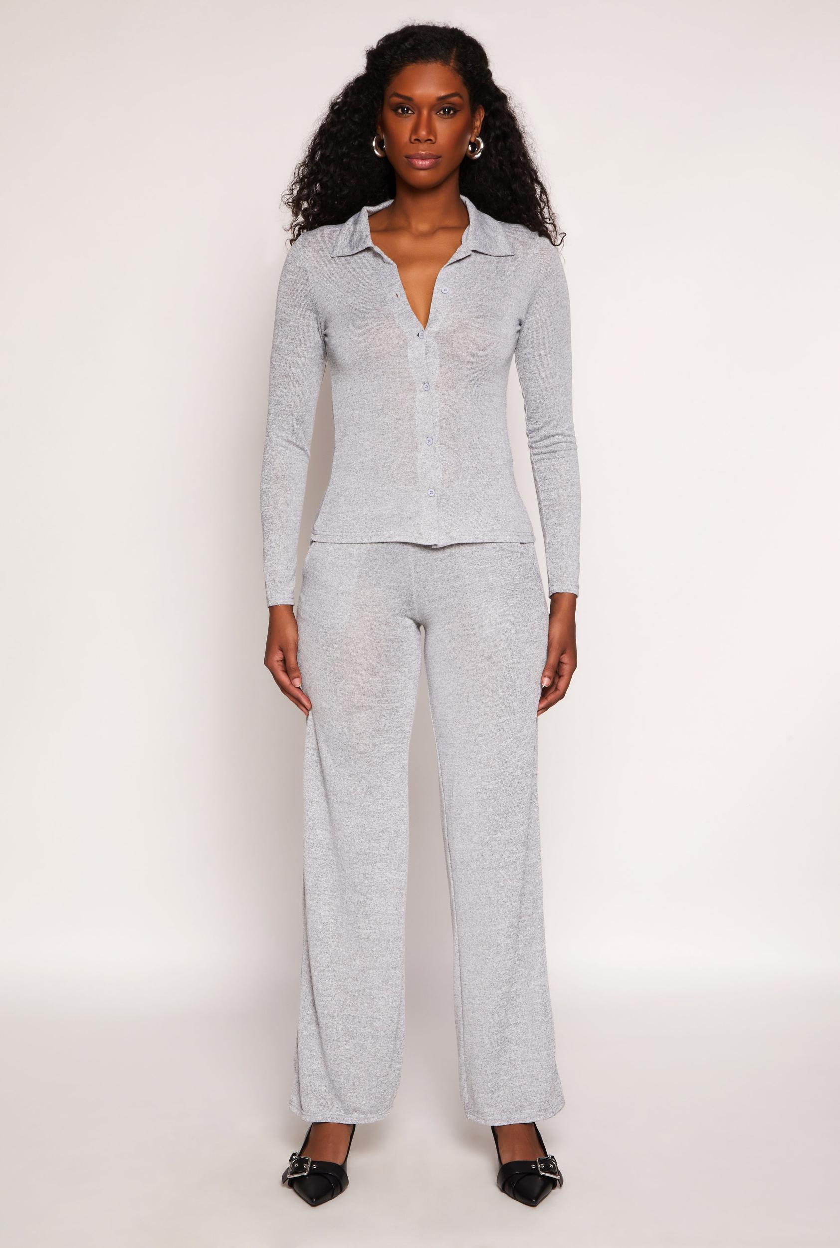 Womens Daisy High Waisted Wide Leg Pants Product Image