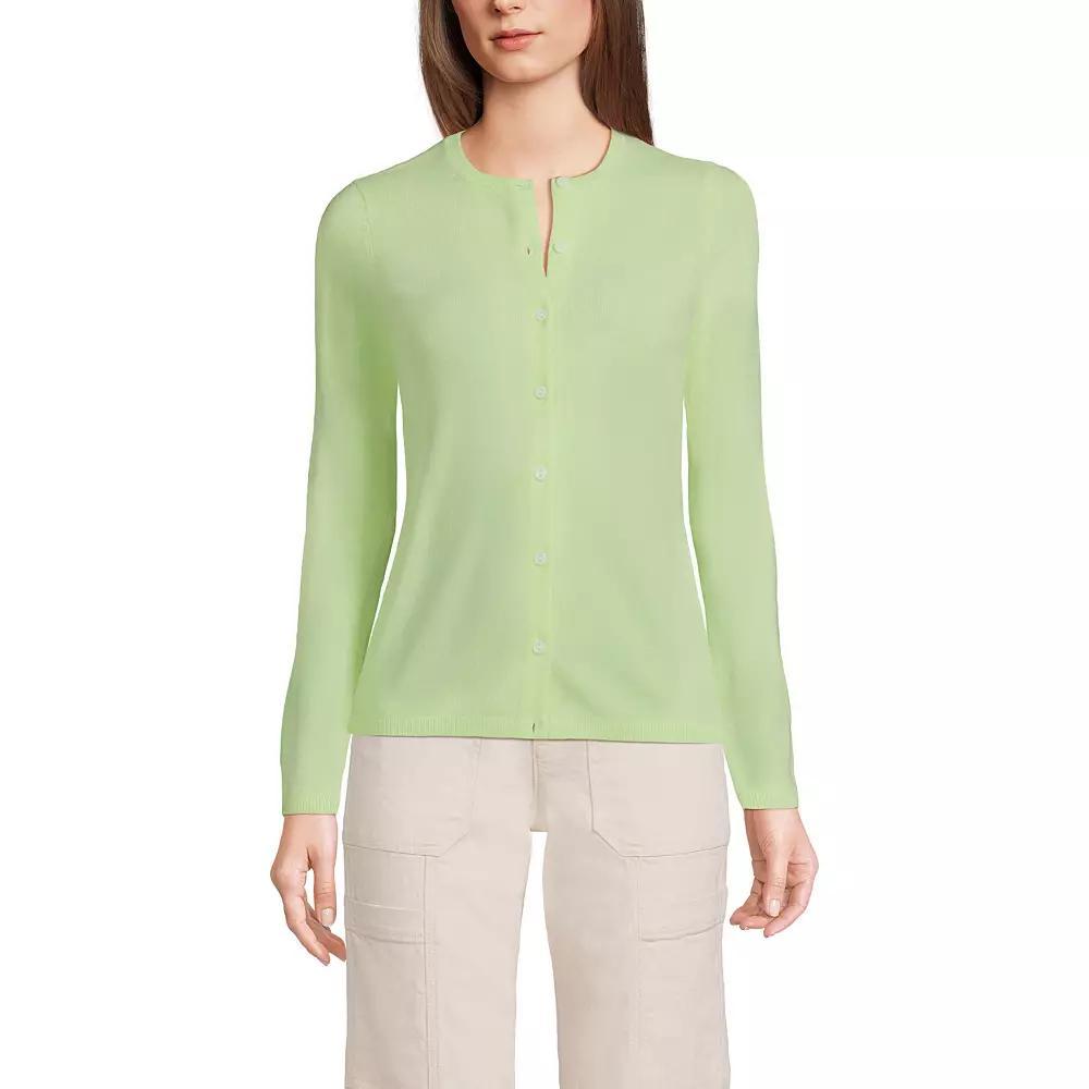 Women's Lands' End Classic Cashmere Cardigan Sweater, Size: Small, Deep  Blue Product Image