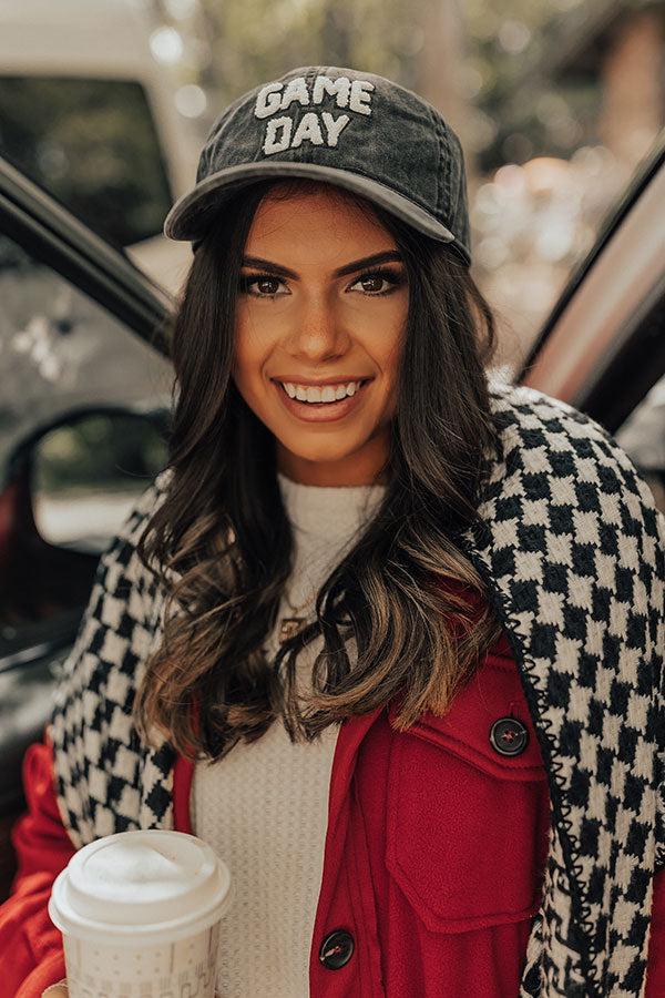 Game Day Baseball Cap In Vintage Black Product Image