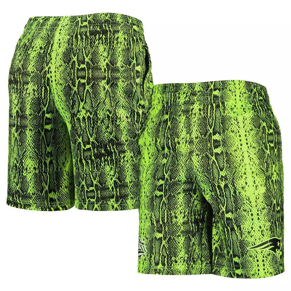 Men's New Era Neon Green New England Patriots Summer Pop Shorts, Size: XL, Brt Gr Product Image