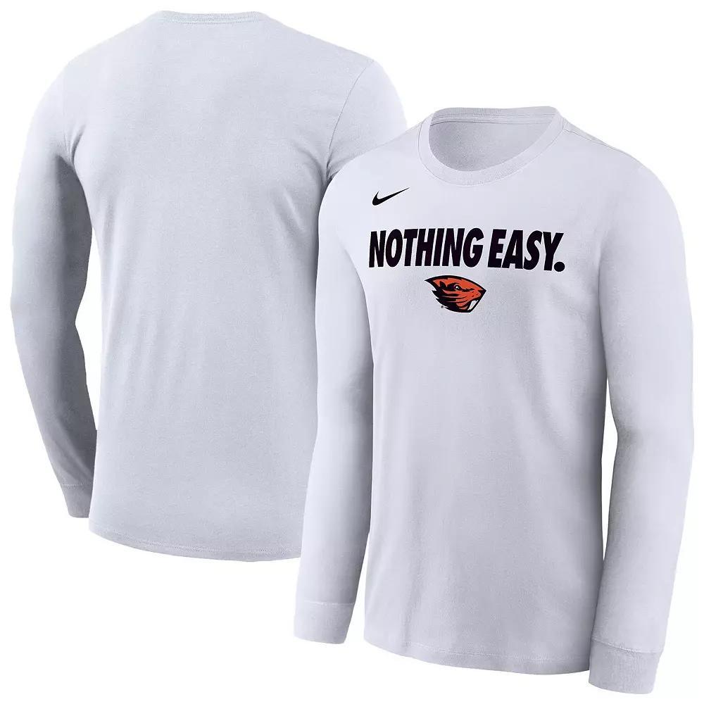 Men's Nike White Colorado Buffaloes 2025 On-Court Bench Long Sleeve T-Shirt, Size: Large Product Image