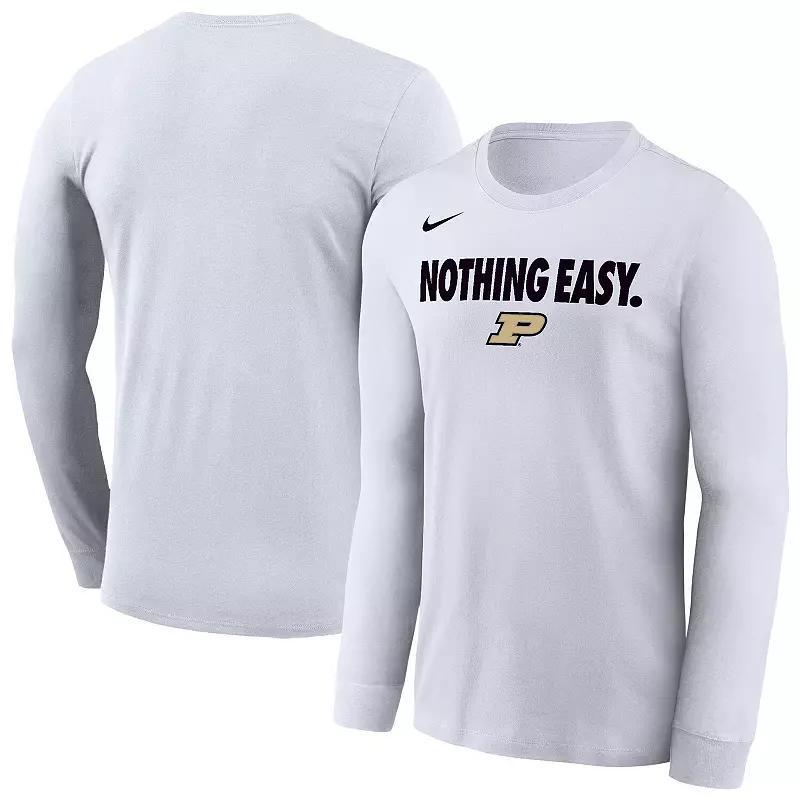 Men's Nike White Colorado Buffaloes 2025 On-Court Bench Long Sleeve T-Shirt, Size: Large Product Image