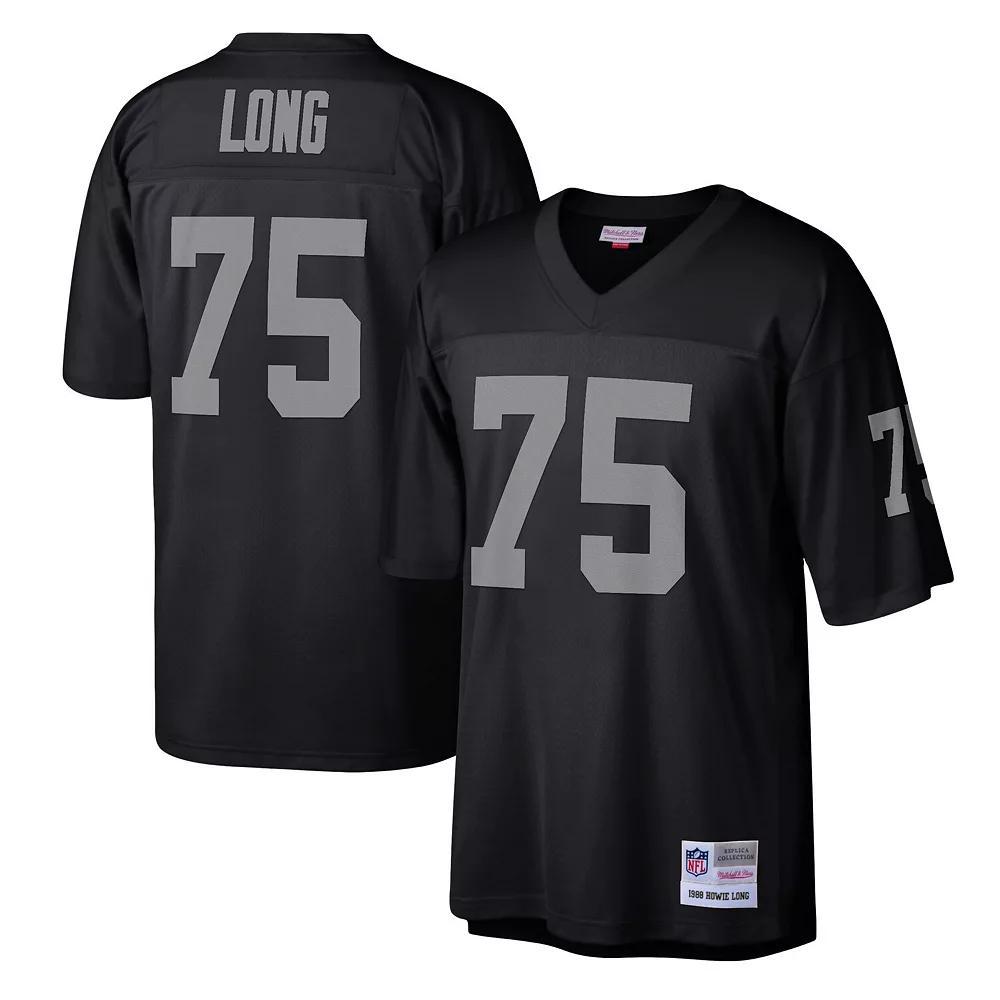 Men's Mitchell & Ness Howie Long Black Las Vegas Raiders Legacy Replica Jersey, Size: Small, Lvr Black Product Image