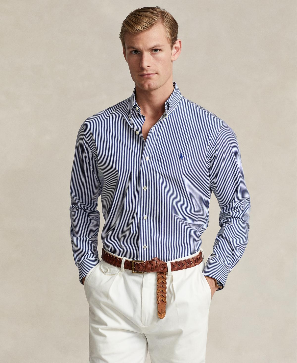 Polo Ralph Lauren Cotton Stretch Poplin Classic Fit Button Down Shirt Product Image
