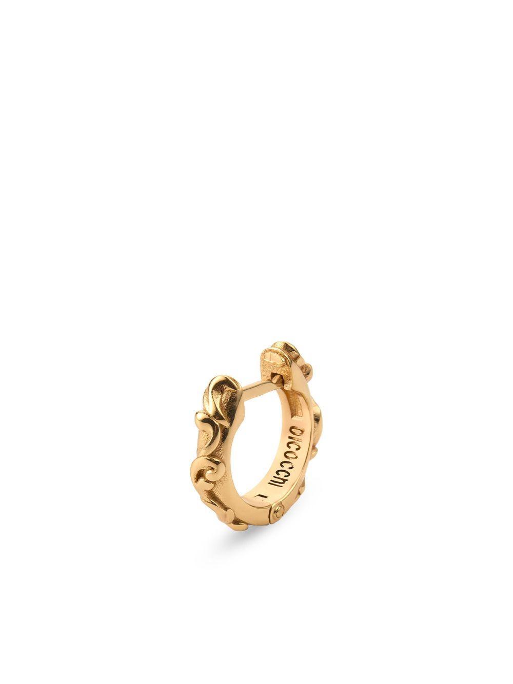 Arabesque silver hoop earring Product Image
