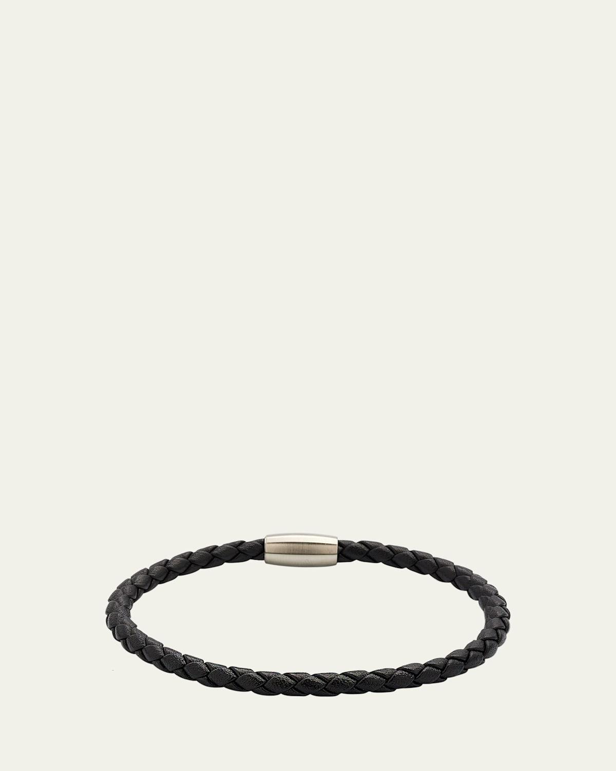 Link Up Braided Leather Cord Bracelet Product Image