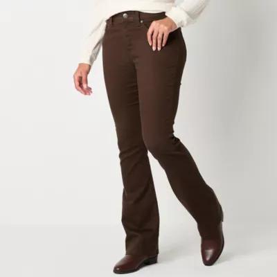 St. John's Bay Comfort Waist Womens High Rise Flare Leg Jean Product Image