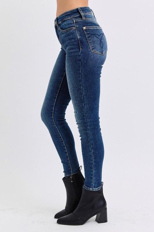 Cynthia Mid-Rise Waist Skinny Judy Blue Jeans with Thermal Lining - ONLINE EXCLUSIVE! Product Image