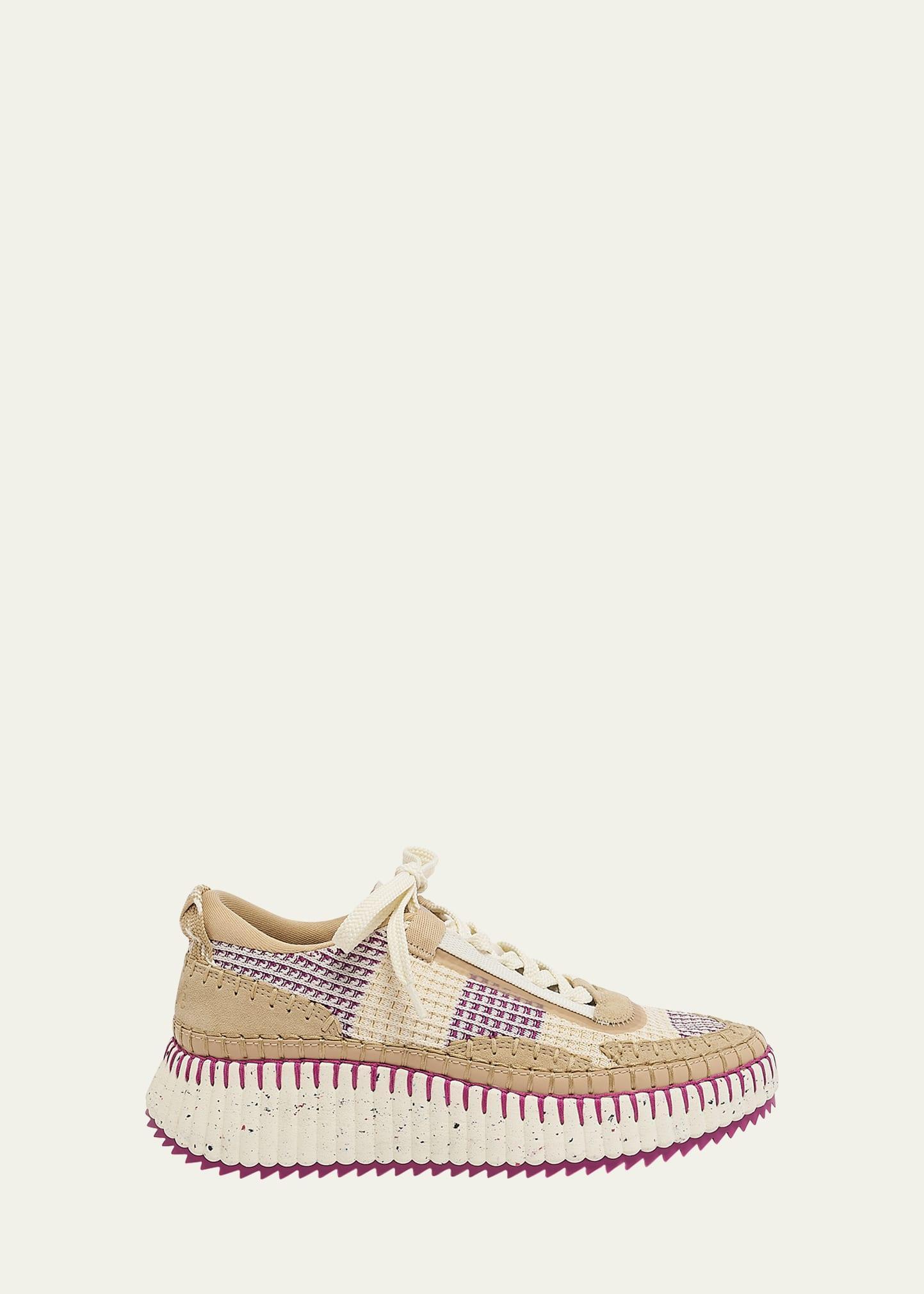 Womens Nama Mixed Media Platform Sneakers Product Image