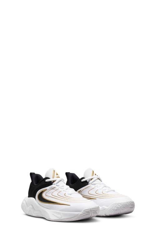 Nike Giannis Immortality 4 Kids Basketball Shoes, Boy's, Size: 2, Grey Gold Product Image