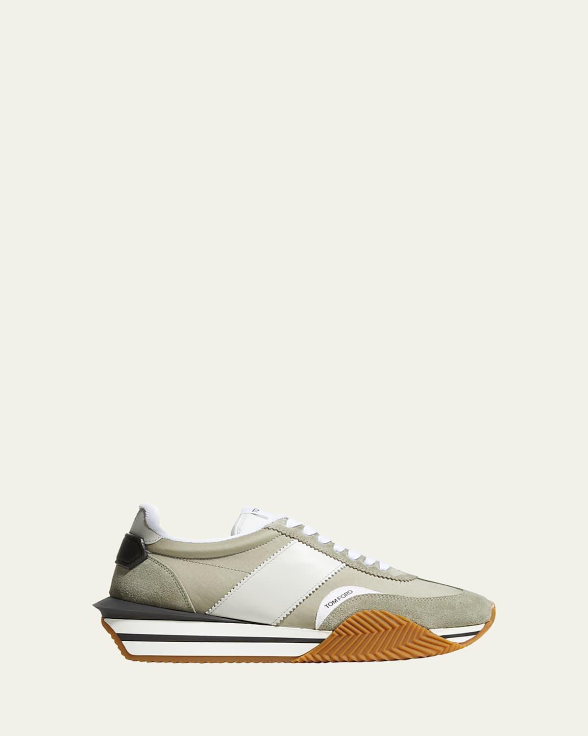 Mens Suede Running Sneakers Product Image