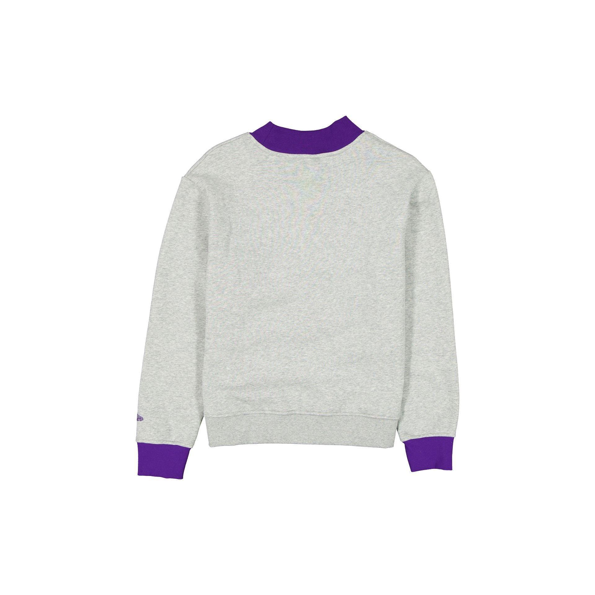 Los Angeles Lakers Throwback Prep Women's Mockneck Sweatshirt Female Product Image
