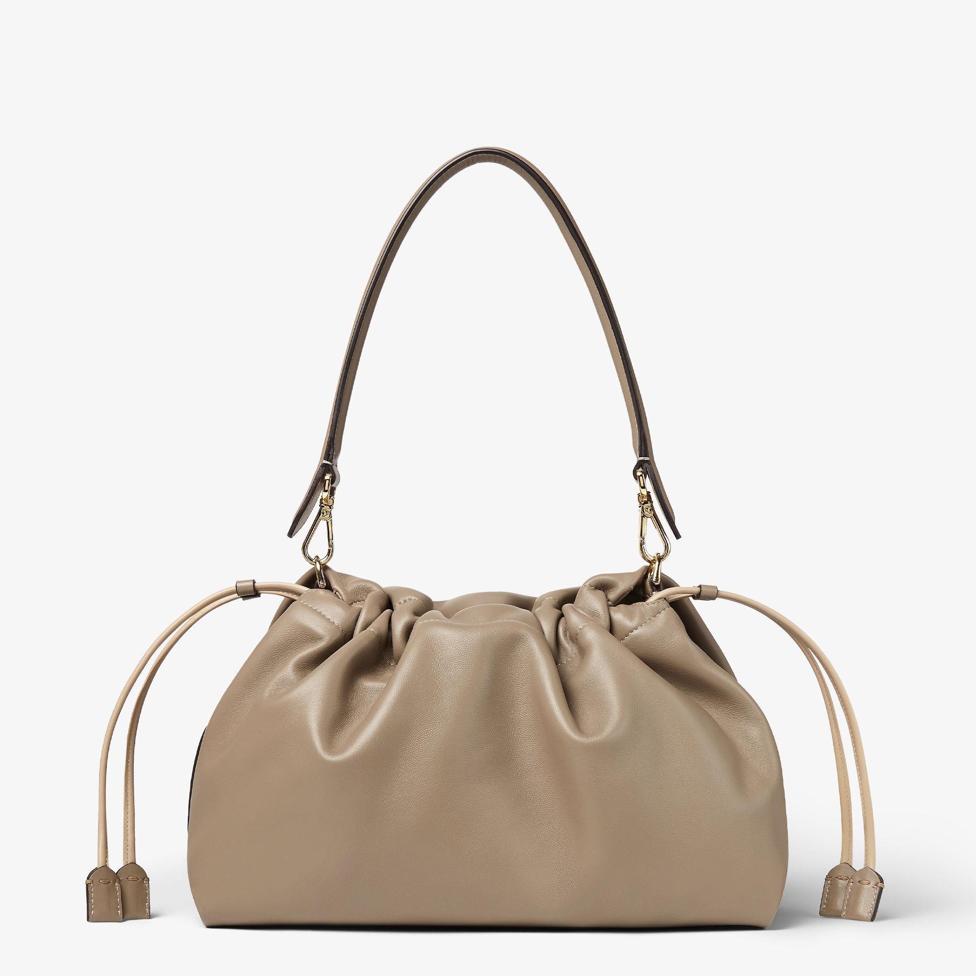 Mamma Baguette LargeDove gray nappa leather bag Product Image