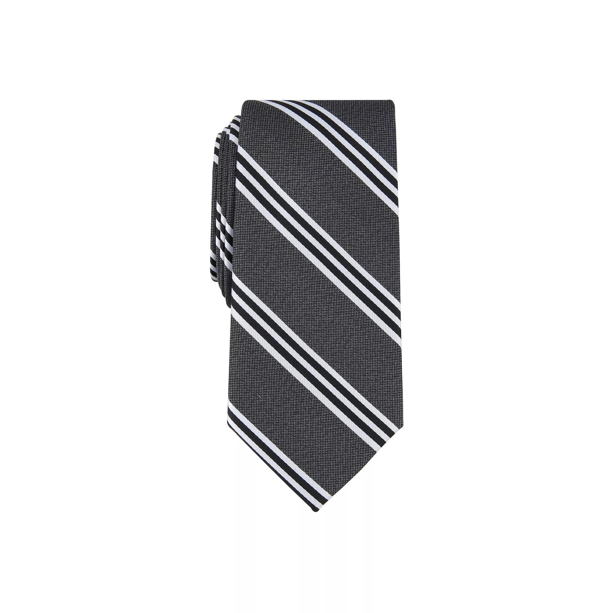 Men's Nautica Striped Tie, Black Bilge Product Image