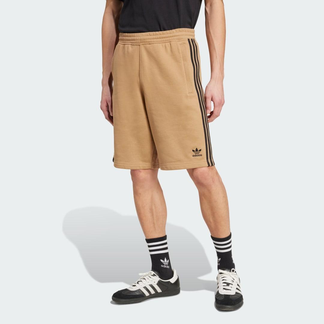 adidas Adicolor 3-Stripes Shorts Medium Grey Heather S Mens Product Image